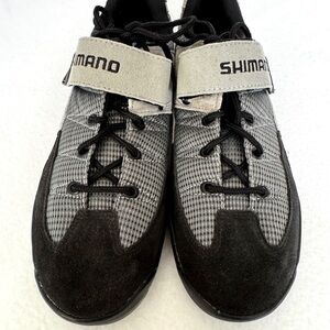 SHIMANO  Women’s 8.5 2 Bolt Gray Mountain Bike Cycling Shoes SHM-038 Clips Spin
